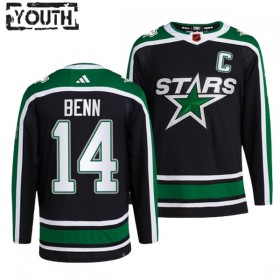 Dallas Stars Jamie Benn 14 Adidas 2022-23 Reverse Retro 2.0 Schwarz Trikot Authentic - Kinder